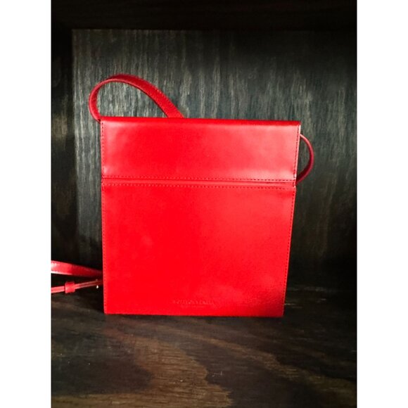 BOTTEGA VENETA Daisy Red Leather Cigarette Structured Crossbody Bag - Picture 5 of 13